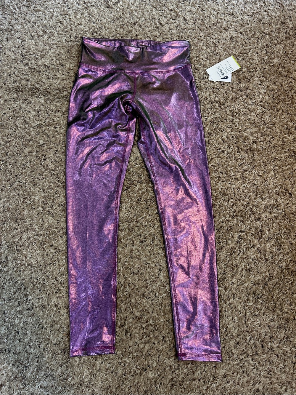 Old Navy Metallic Purple Girls' Leggings